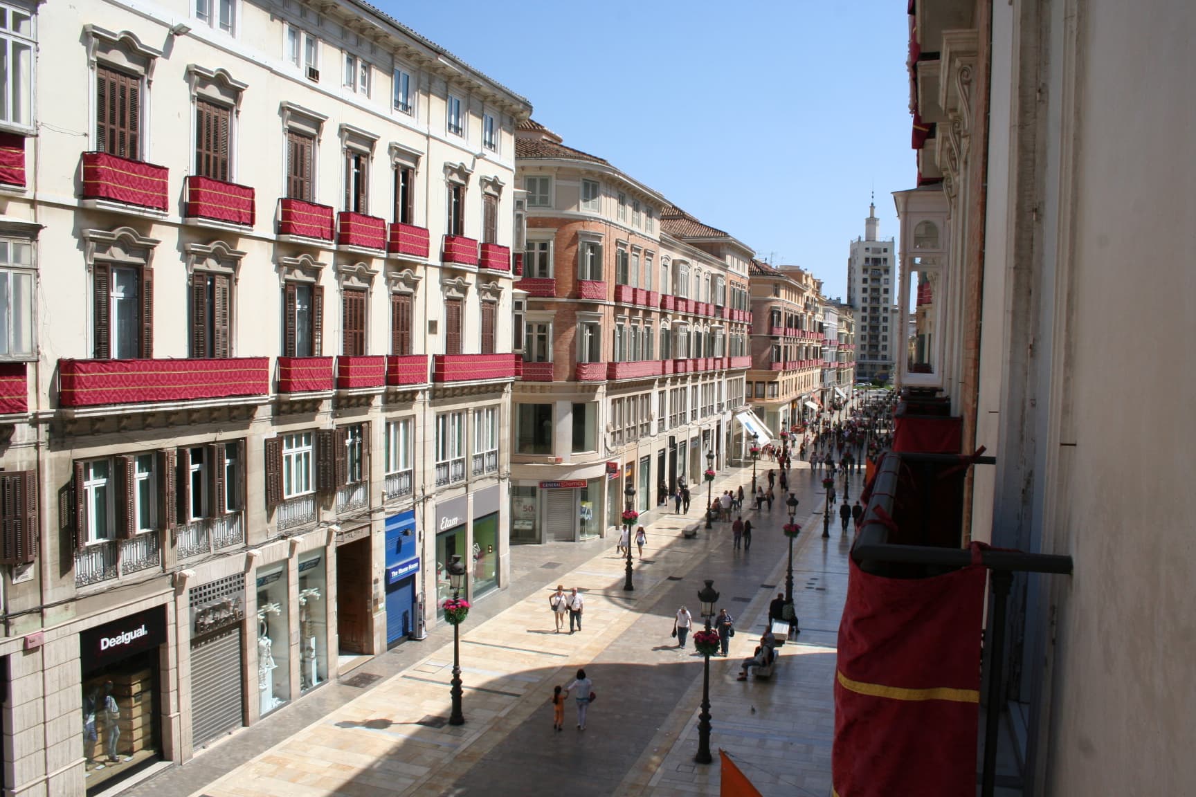 A Calle Larios Málagában