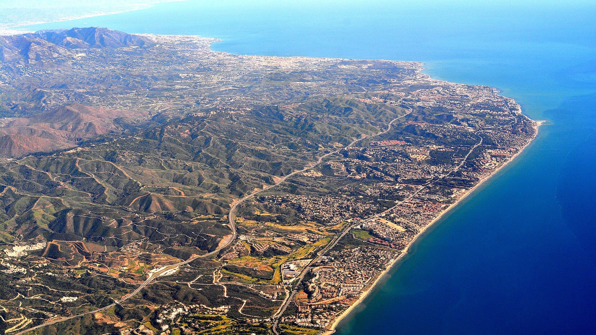 A partvidék Marbella és Fuengirola között